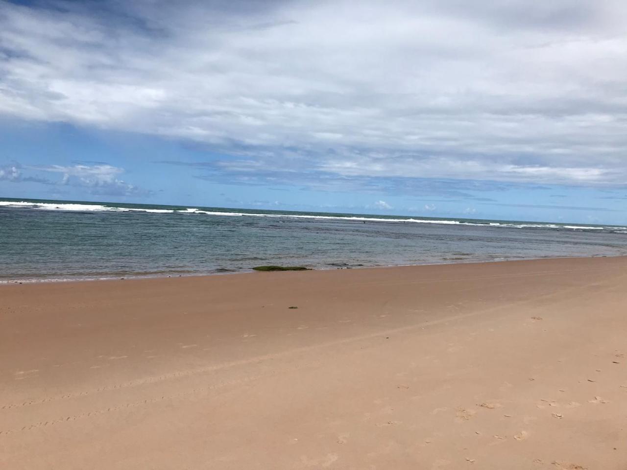 Flat Guarajuba Beira Da Praia Pe Na Areia Exteriör bild