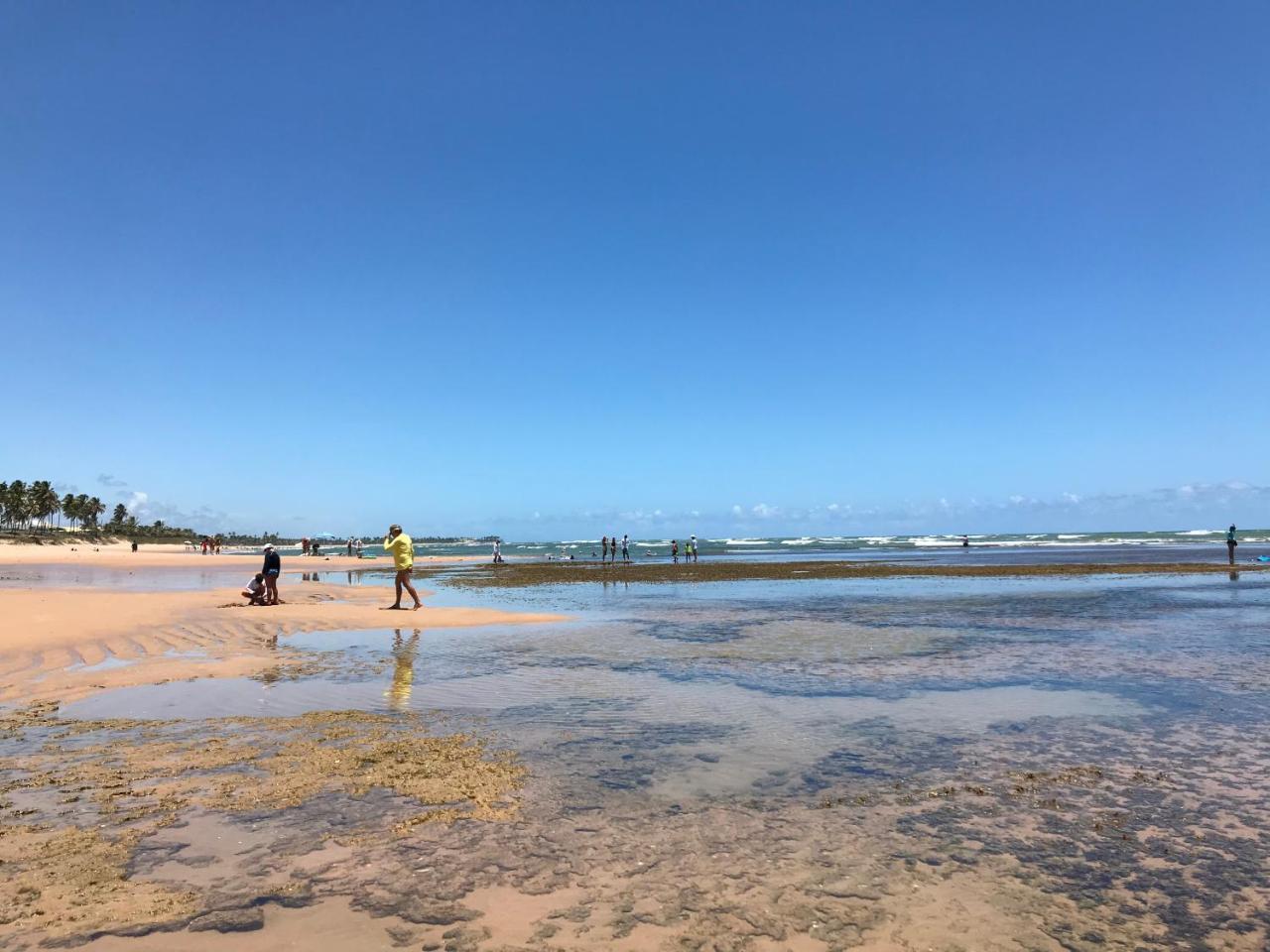 Flat Guarajuba Beira Da Praia Pe Na Areia Exteriör bild