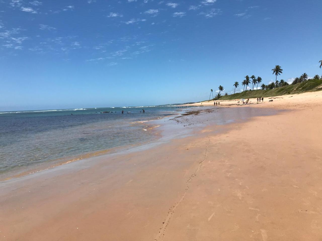 Flat Guarajuba Beira Da Praia Pe Na Areia Exteriör bild