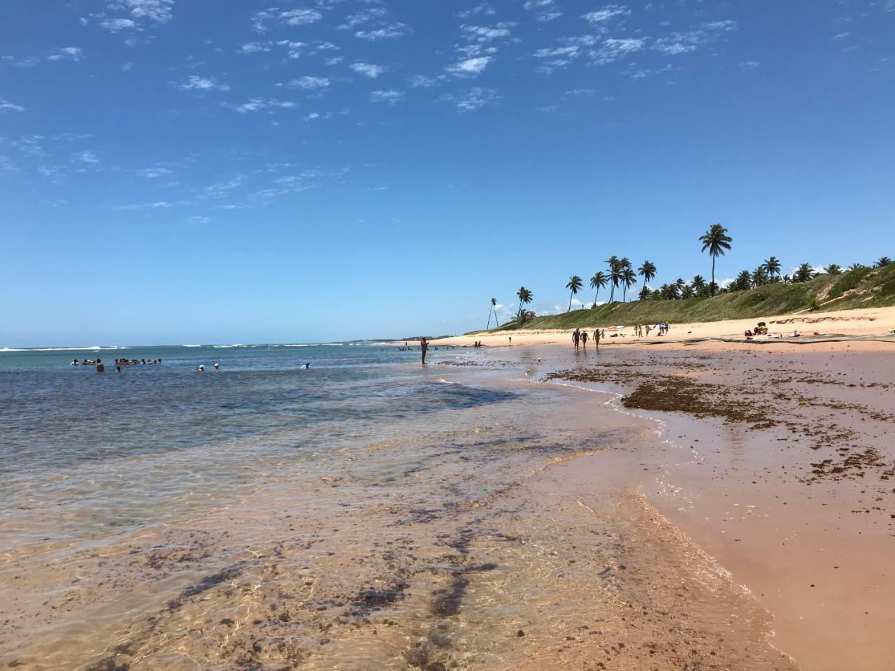 Flat Guarajuba Beira Da Praia Pe Na Areia Exteriör bild