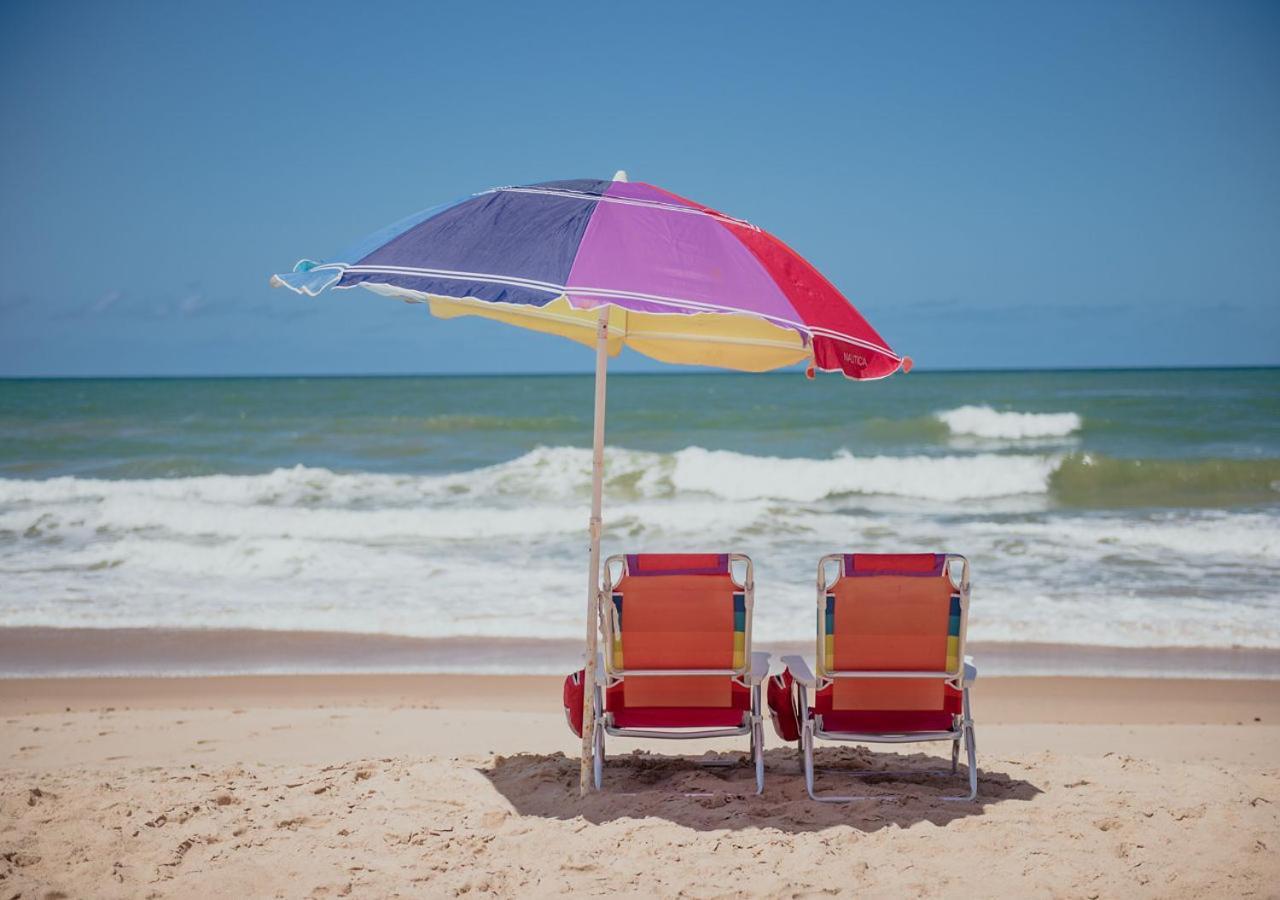 Flat Guarajuba Beira Da Praia Pe Na Areia Exteriör bild